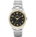 Sport Dress Montres Watch Wrist Carlo 43mm Men's Luxury Fashion Quartz Analog (Two-Tone/Black)