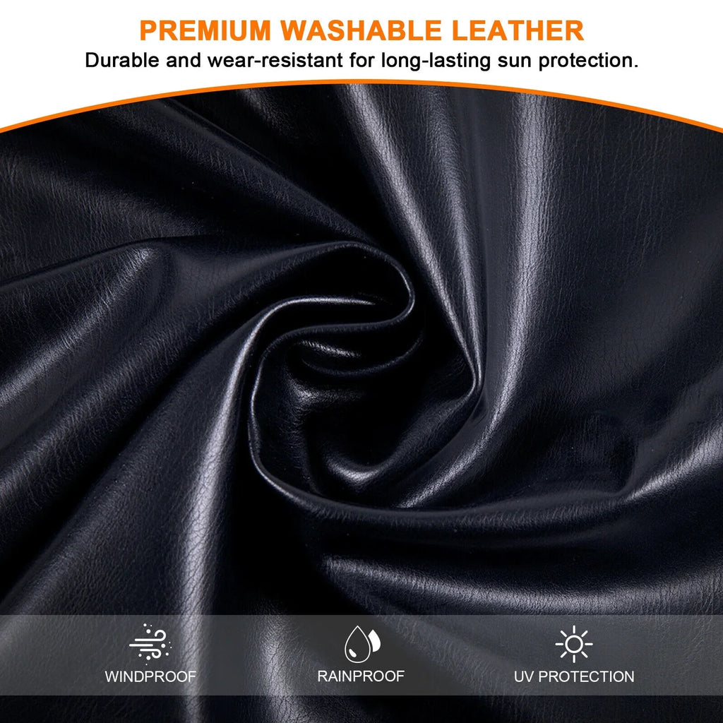 2007-2017 Top for Roof Cover Soft JK 2-Door Extended Top Leather Top Wrangler Bikini Anti-UV PU Jeep Black