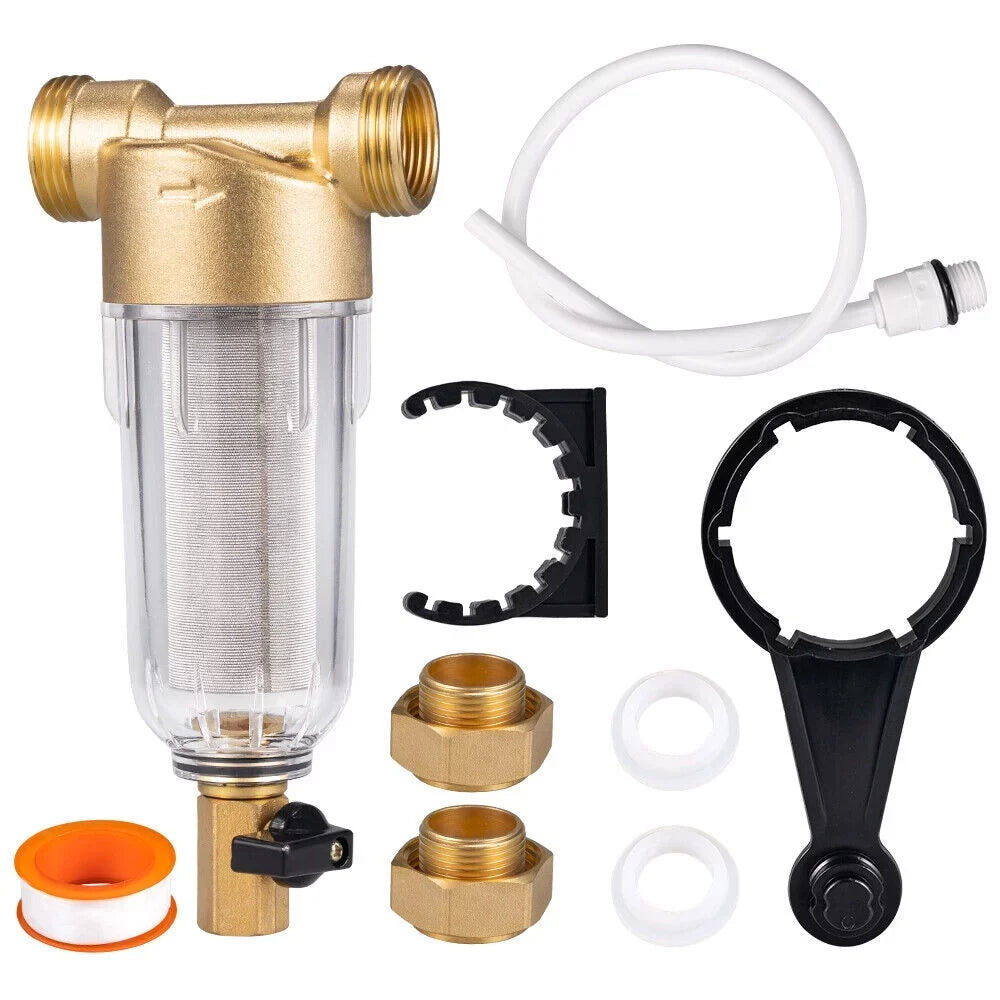 Water Water Pre-Filter Down House Filter 2X 50 System/whole Sediment Spin Micron