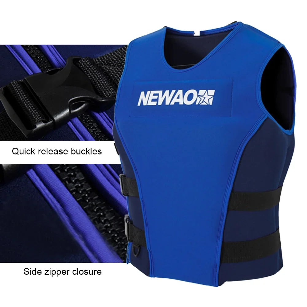 Safety Jacket, Sailing NEWAO for Float Water Skiing Neoprene and Suit