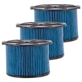 & Wet Part Compatible Dry 26643 VF3500 3-4.5 Vacuums Replacement 3-Layer Dust Filter Gallon Portable RIDGID with Fine 3 Cartridge Pack