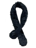 Black Faux Hand Womens Scarf Warmer Fur &