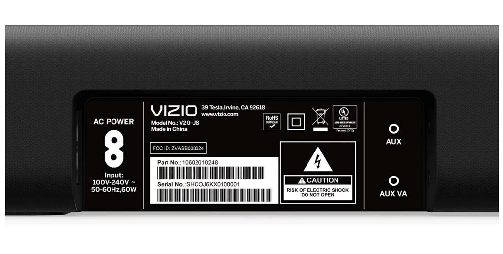 Home Theater V-Series Compact - Bluetooth Sound 2.0 Restored with (Refurbished) DTS:X, V20x-J8 Bar - VIZIO