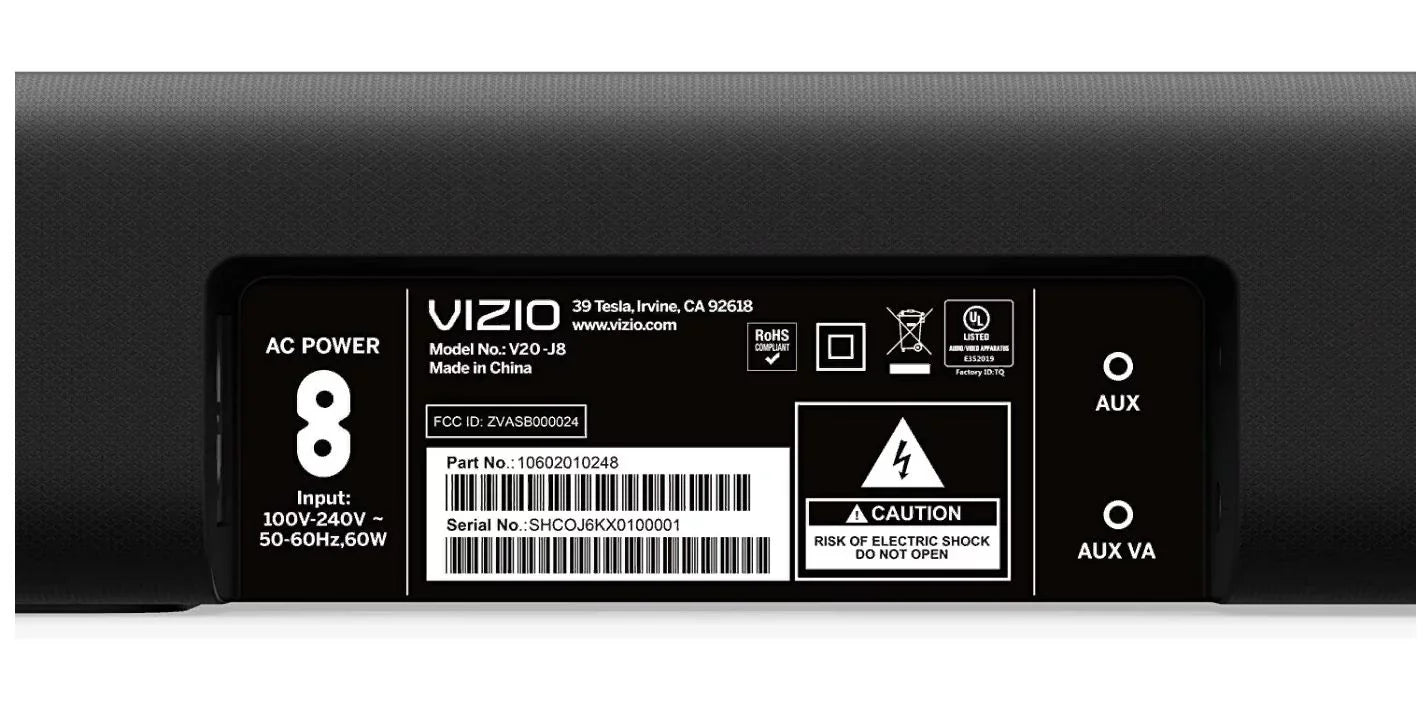Home Theater V-Series Compact - Bluetooth Sound 2.0 Restored with (Refurbished) DTS:X, V20x-J8 Bar - VIZIO