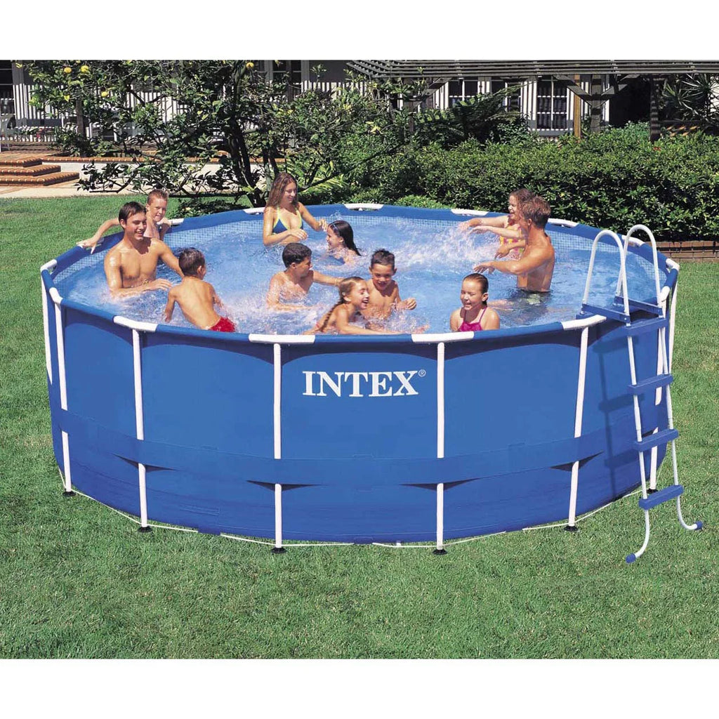 Metal (Older Frame 15-Feet Intex by 48-Inch Pool Set, Model)