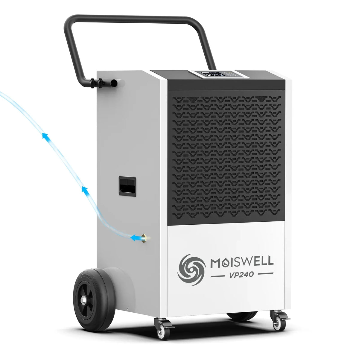 Pints with Industrial up for Auto 240 Sq Water Defrost, - Moiswell Drain - Basements, and Ft Memory Site, Pump for Spaces Damage to Hose 8,500 Dehumidifier Large Commercial Unit Ideal Starting