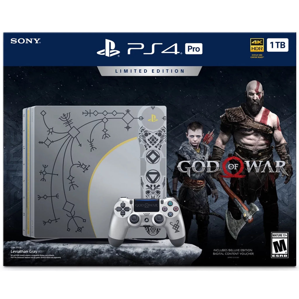 1TB Pro CUH-7115B Bundle, Sony 4 God of PlayStation Used War
