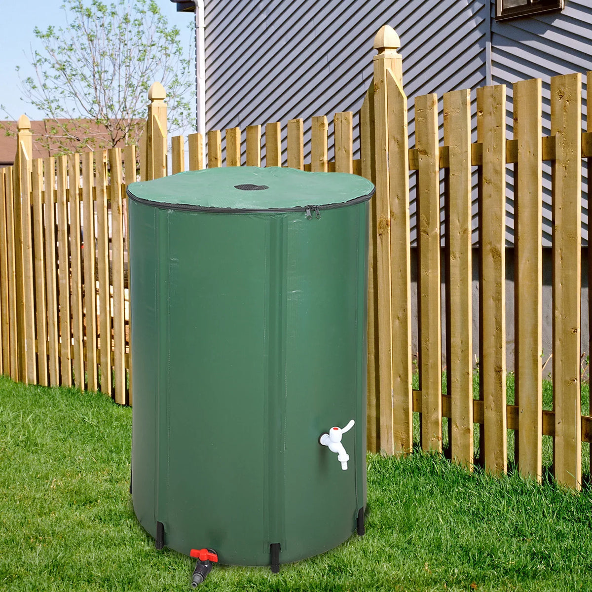 Downspout UBesGoo Storage System Tank, Rain Barrel, Collection Portable 100 Rainwater Gallon Collapsible Water