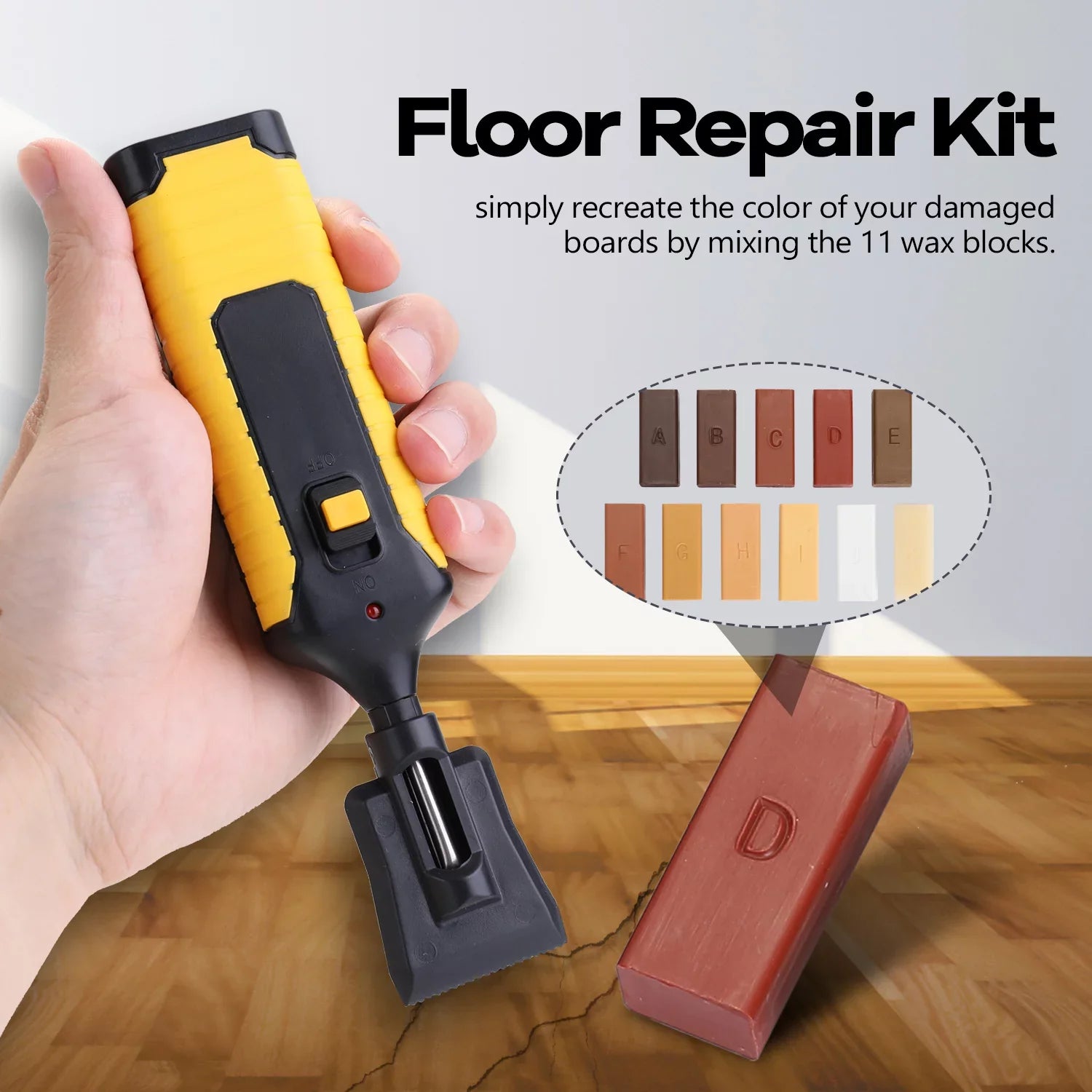 Casing Repairing Sturdy Kit Aibecy Worktop Tool Floor Wax Mending Chips Laminate Scratches System Set