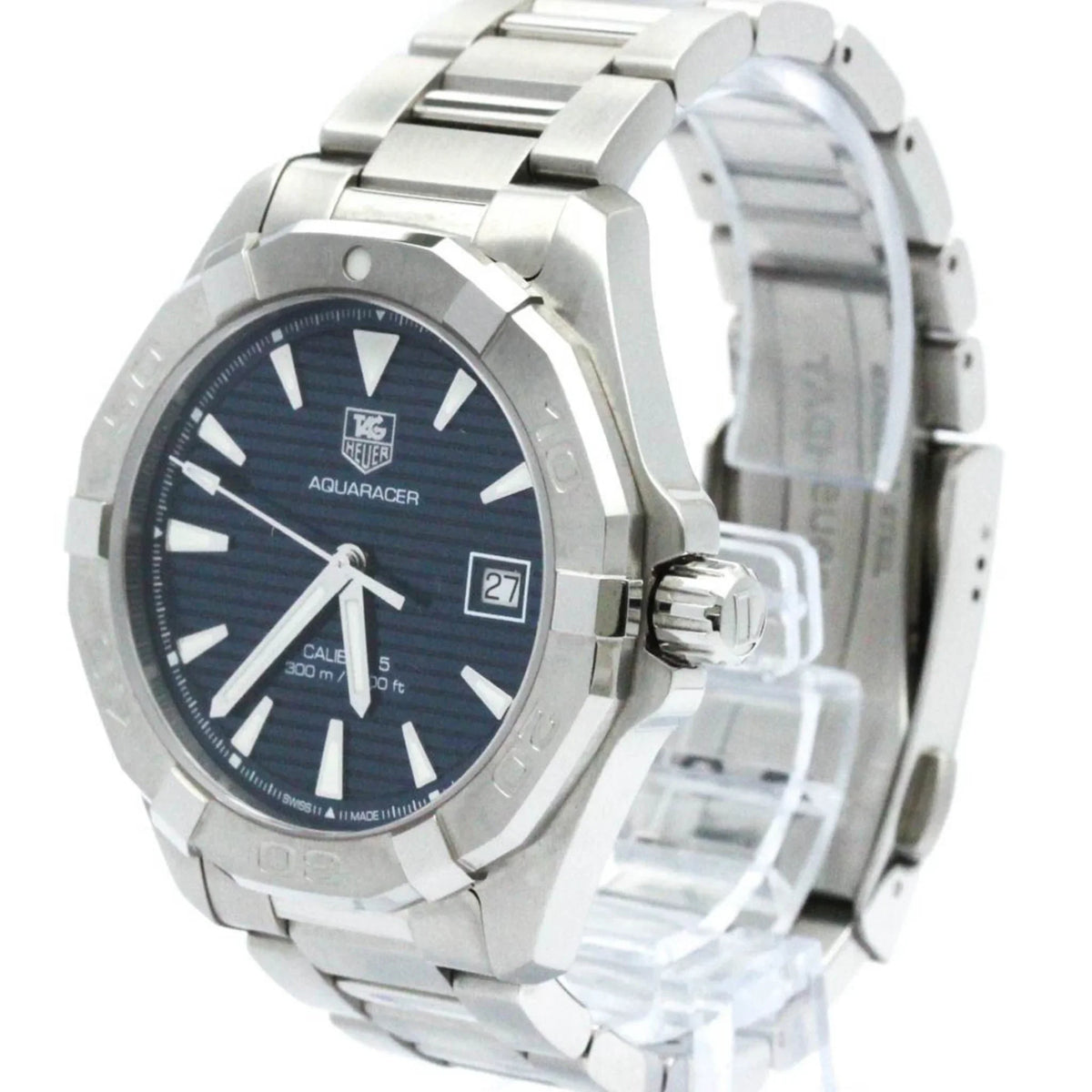 Polished Calibre Watch BF570555 Pre-Owned Aquaracer WAY2112 Steel HEUER 5 Automatic TAG (Good)