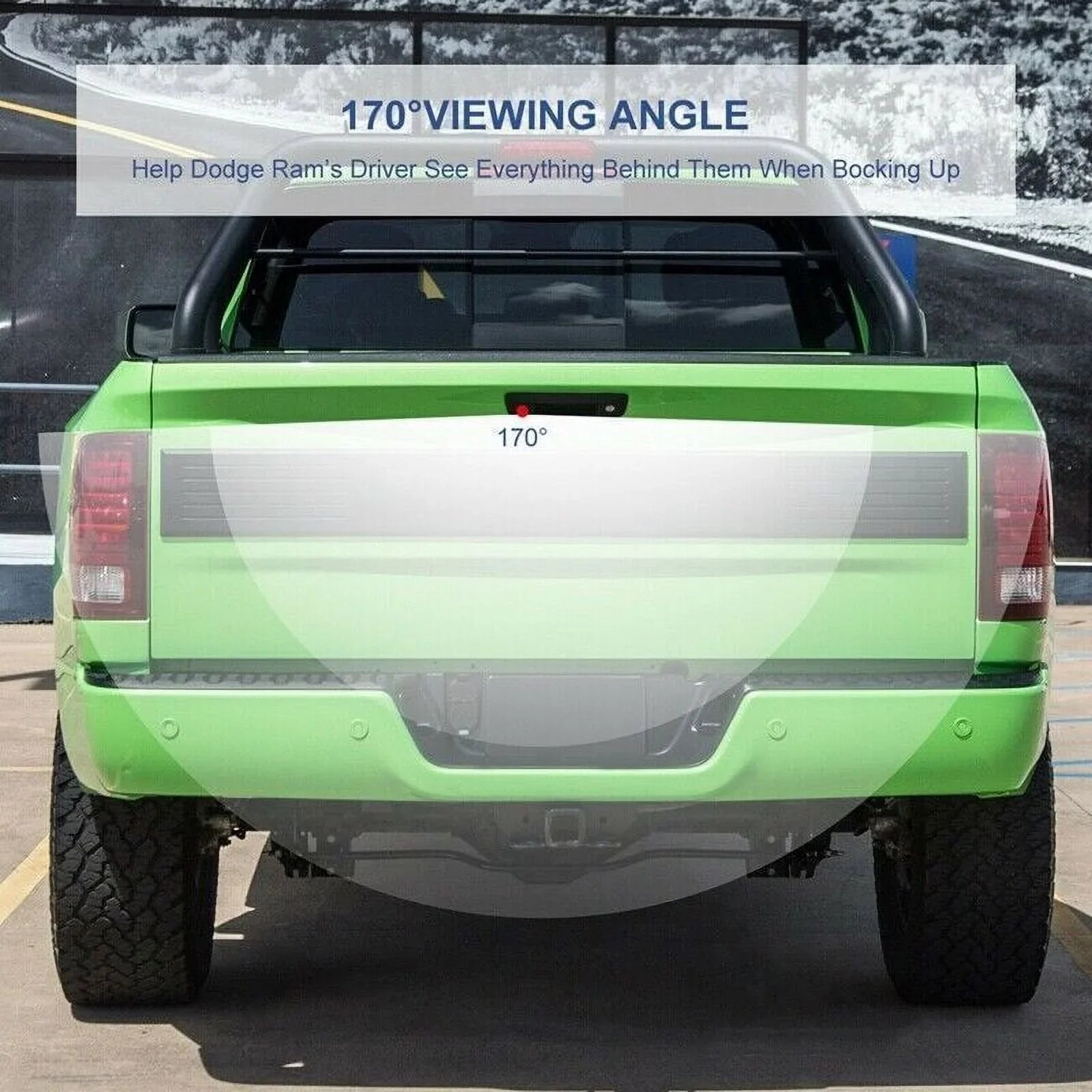 Improved Ram Camera Parking Backup Reversing 2009-2017 and Waterproof Dodge 1500/2500/3500 for