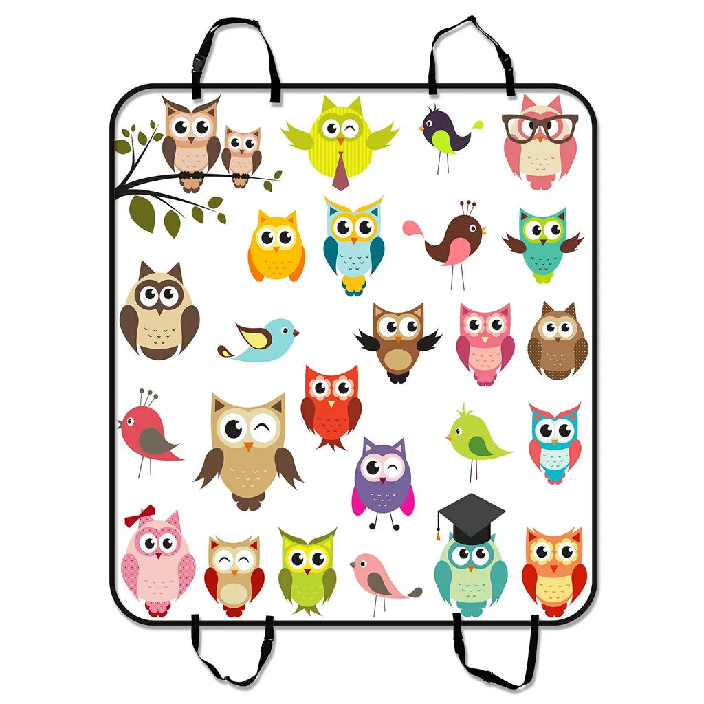 Cars For SUV Cargo Car inches Cover Dog 54x60 Hammock Seat Mat Mat Mat Art and Owl Car Trunk Seat Trucks GCKG Pet