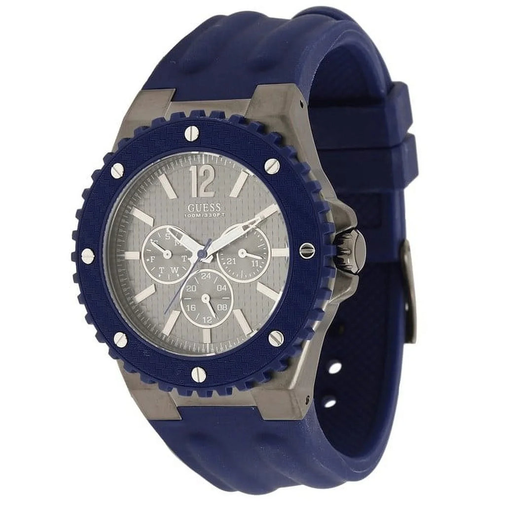 Guess Silicone Watch Blue Men's U12655G1