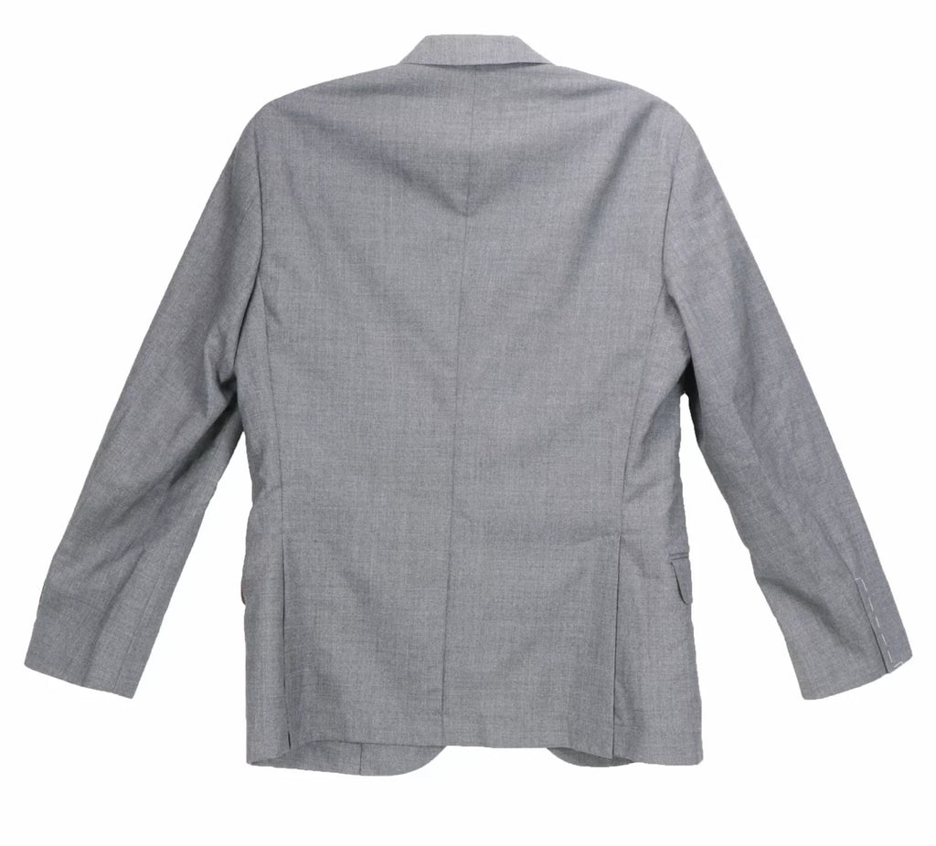 Wool US Cucinelli 50 Suit - EU 40 Grey Woven / Brunello Men's