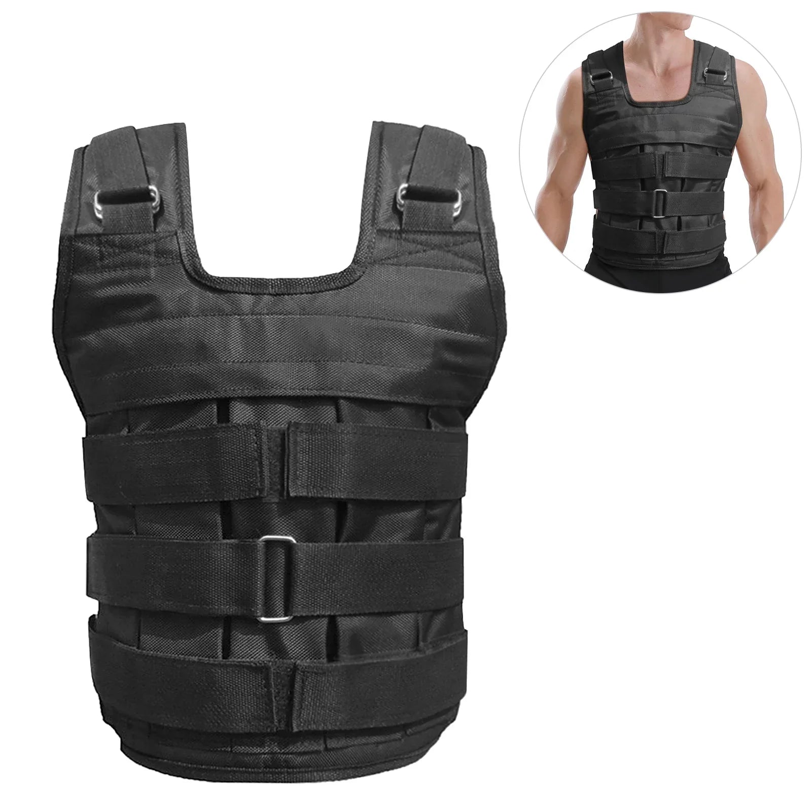 Oxford Max. Weighted Nebublu Jacket, Training 50kg Weight - Adjustable Cloth Vest Load, Strength