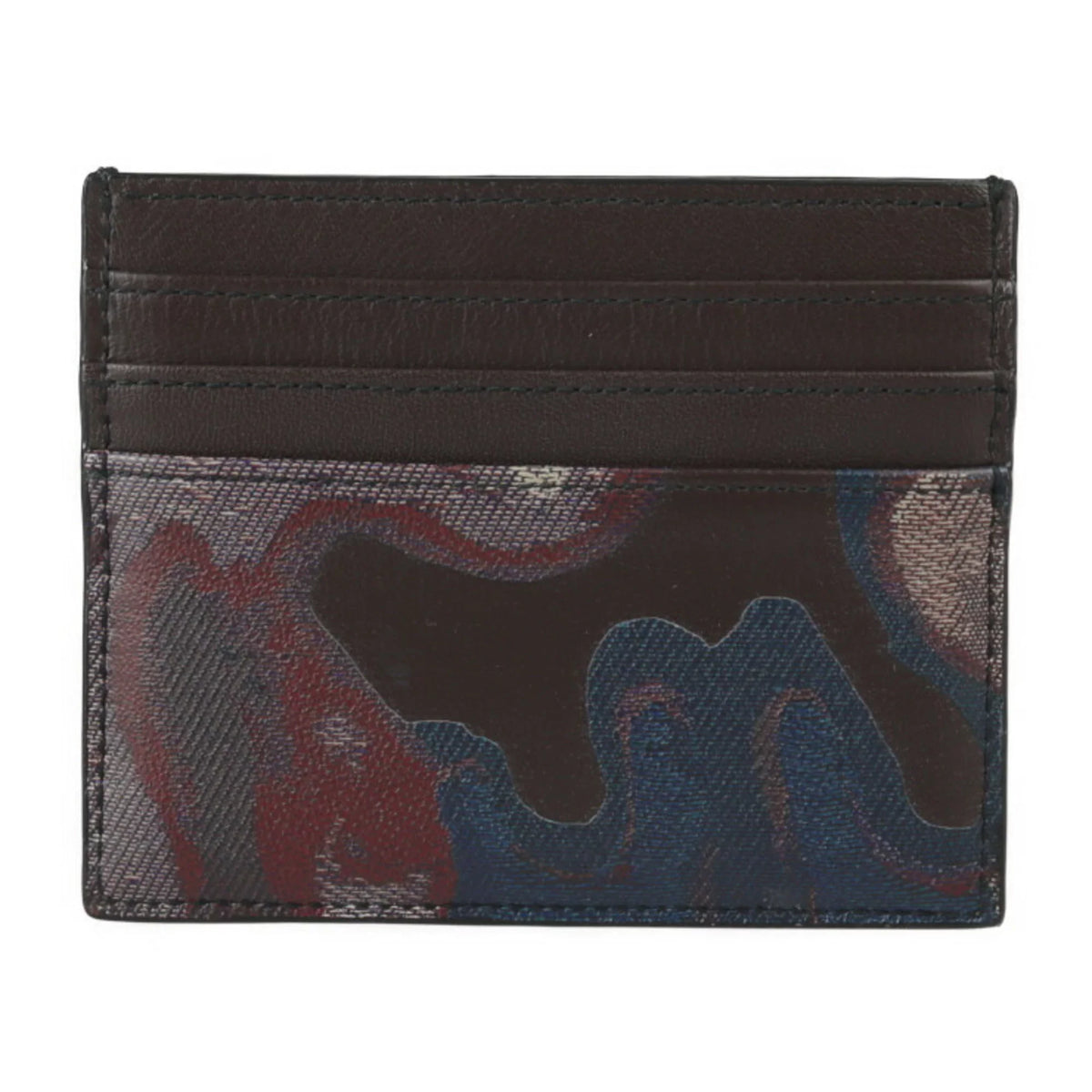 2ESCH135UCN Multicolor Holder Christian (Like Dior Case Marron Business Brown Pattern Dior Card Series Calf Pre-Owned Camouflage Leather New)