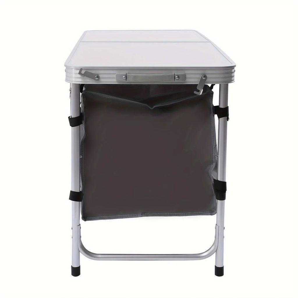 Camp Tailgating Picnic Folding Height Storage Indoor Compartment Table Kitchen Backyards Outdoor with Camping Adjustable BBQ for Table Table Lightweight Perfect