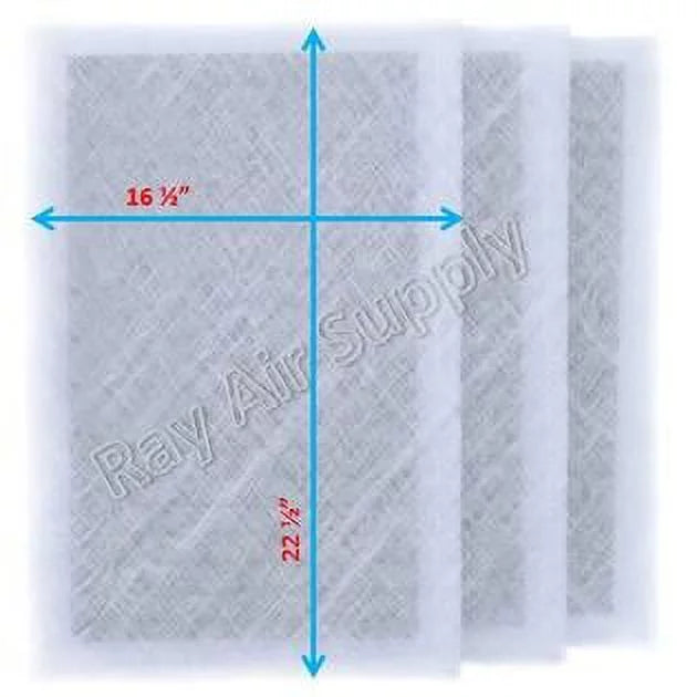 RAYAIR Filter Air (3 WHITE Cleaner Replacement Compatible Pads 18x25 Guard MicroPower SUPPLY with Pack)