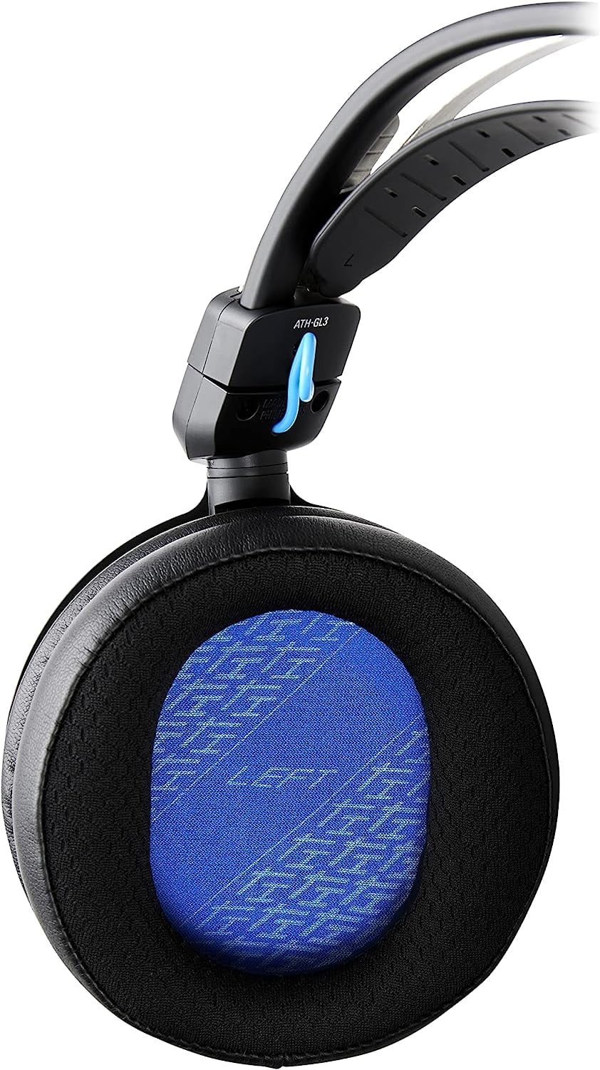 Black/Blue Additional Gaming Audio an Protect with Epic - Wired Year Coverage (2022) by 2 Headset Technica ATH-GL3BK Closed-Back