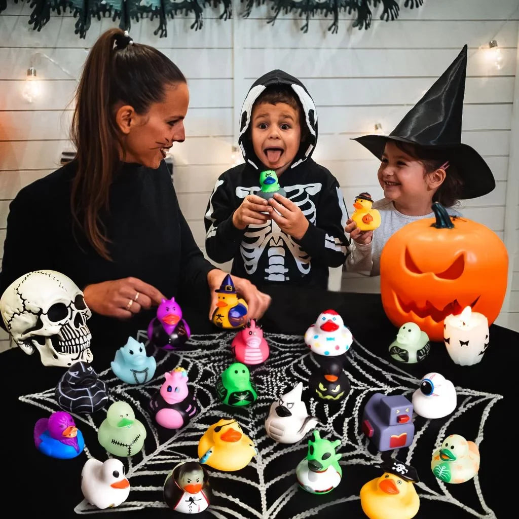 Bath Party Ducks,Rubber Ducks or Treat,Halloween Rubber Toys Decor 24 Baby Trick Little Fun for Toys Favors Pcs Showers,Halloween Halloween