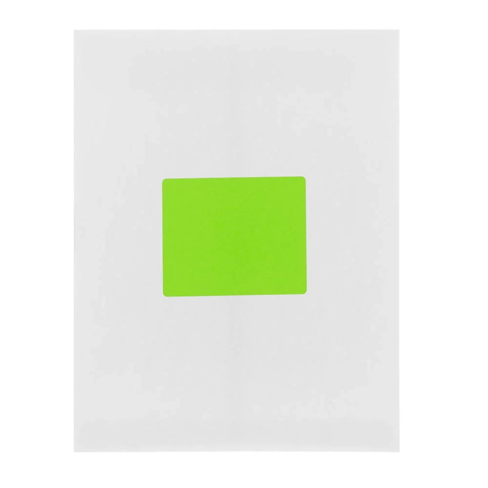 Labels, Large, JAM per Paper Pack x 120 & Fluorescent Neon Envelope Address Green, 1/3 4, 3 Shipping