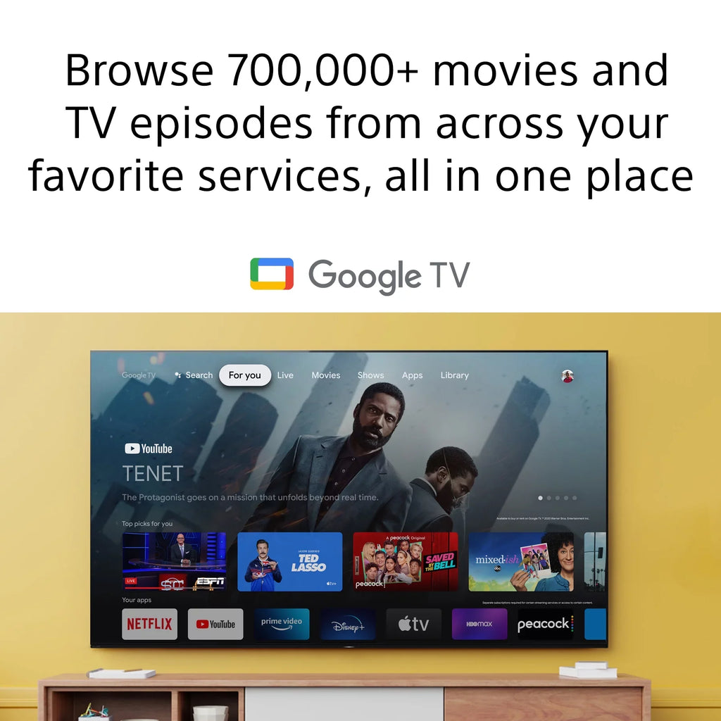 Sony HDR UHD Google (2160p) TV Restored 50" Series LED X80J Smart (Refurbished) 4K Class KD50X80J