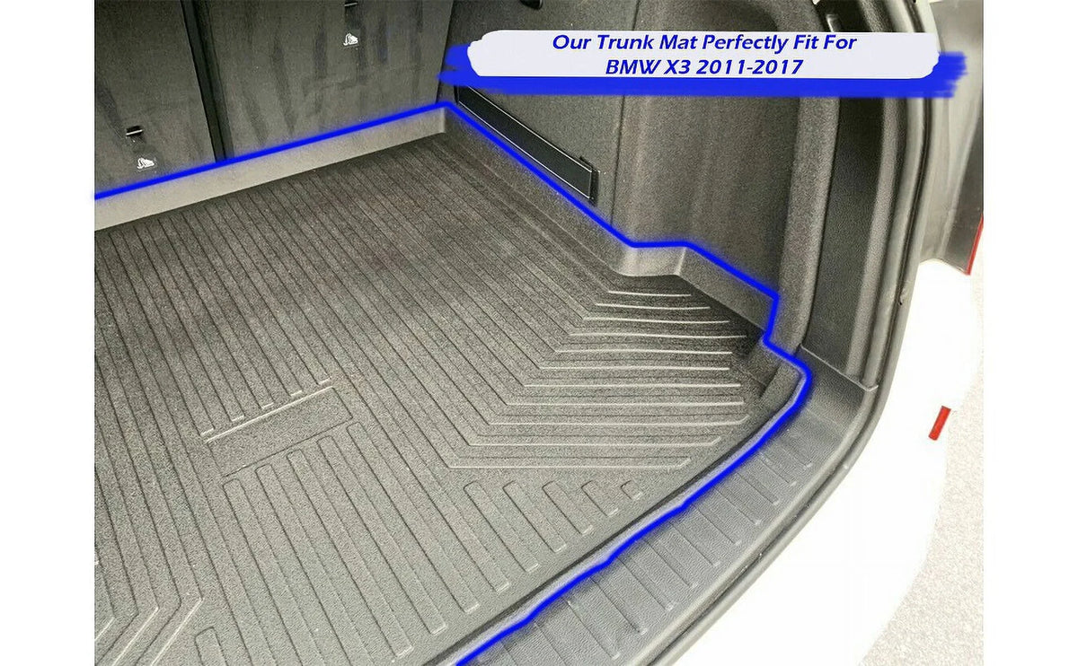 Non-Slip Rubber Liner – for Pre-Cut – X3 Install Design – Weather-Resistant Trunk for Easy Cars Car Raised Trunk – Trunk – Mats Laser EA Lip 2011-2017 Cargo BMW Mat Mat with EACCESSORIES to