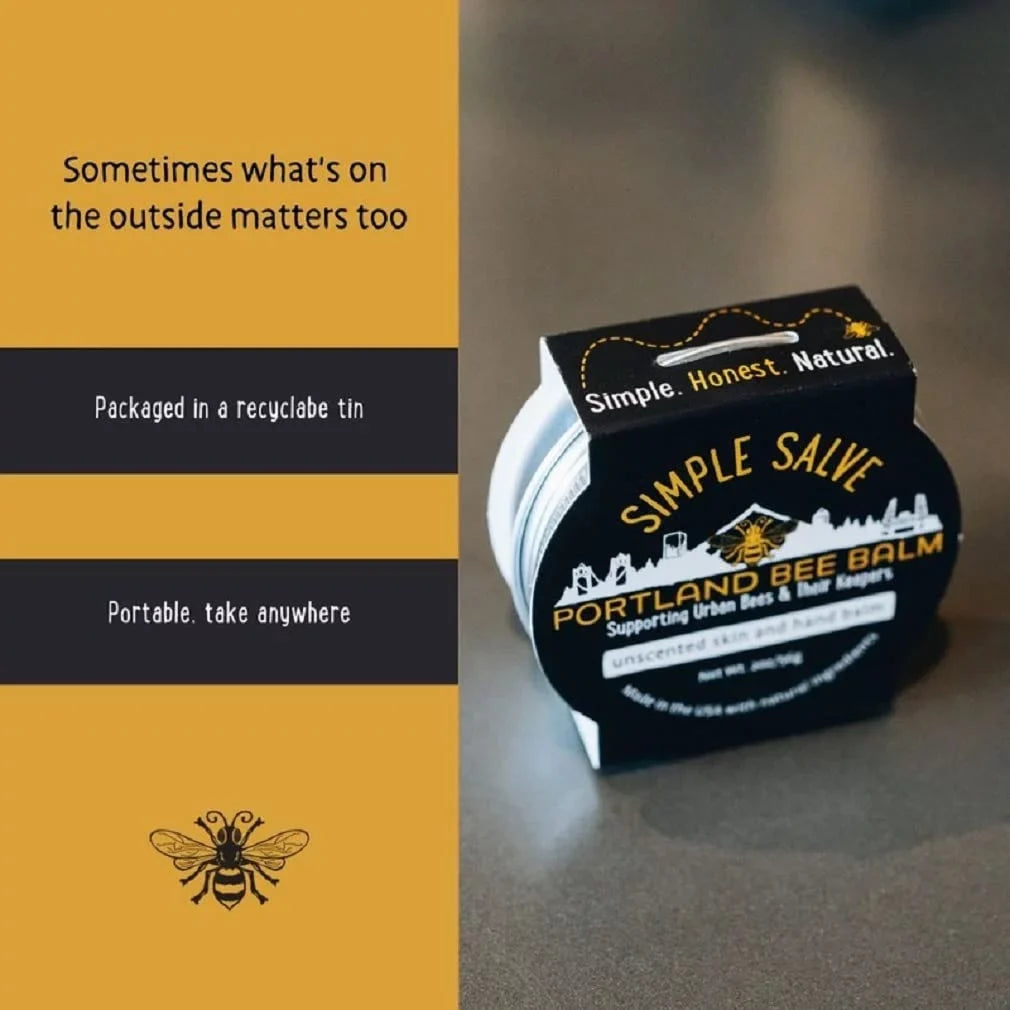 Bee Balm Natural 2) Salve Simple Handmade (Pack All Portland of
