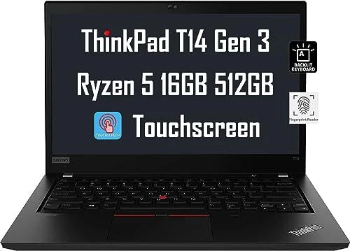 Webcam, (AMD Pro ThinkPad Ryzen RAM, 3 3-Yr Backlit, Business 6-Core(Beats DDR5 6650U, Lenovo SSD, 11 Win Fingerprint, Warranty, 5 Touchscreen 14" FHD T14 Gen i7-1165G7)) Pro Laptop, 512GB 16GB WUXGA