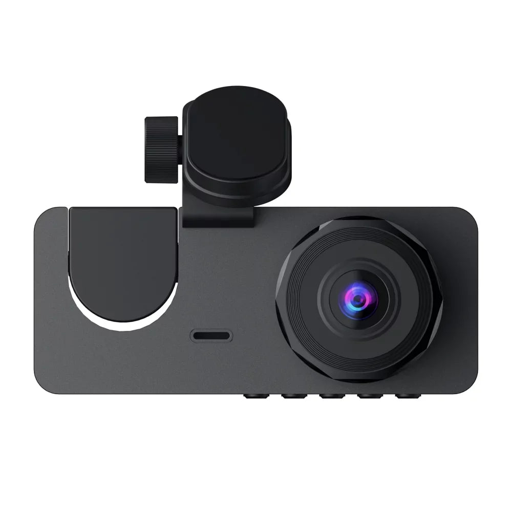 Inside Shinysix Support & One-Key Inch Lock Camera 1080P Recording Motion Rear 2 Detection Dash DVR Driving Screen Camera Dashcam & Front Loop Night-Vision Recorder
