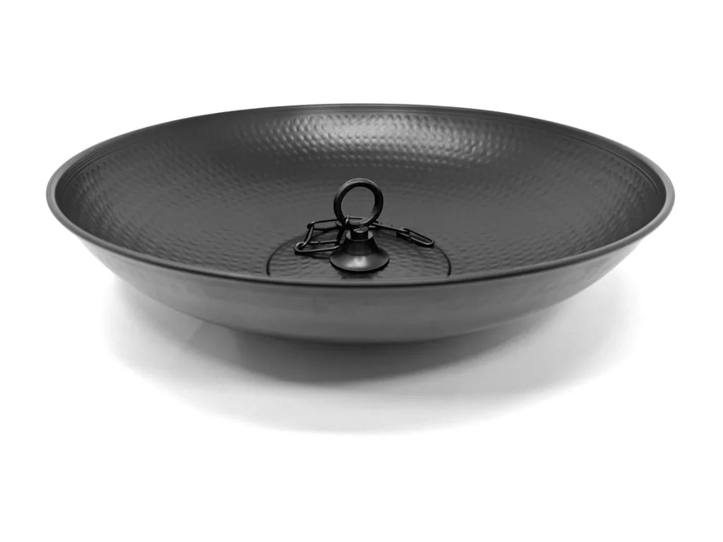 Catch Installation, Coated, Anchoring Rain Bird U-nitt Black Powder Gutter 16" Decorative A A Roof for Chains Hammered, Bath/Birdbath, 976BLK Rain Fountain, Basin/Receptacle/Bowl/Dish/Anchor, Chain