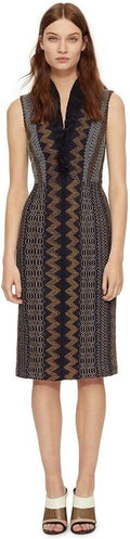 (4) Burch SILK Tory V-NECK DRESS SMOCKED