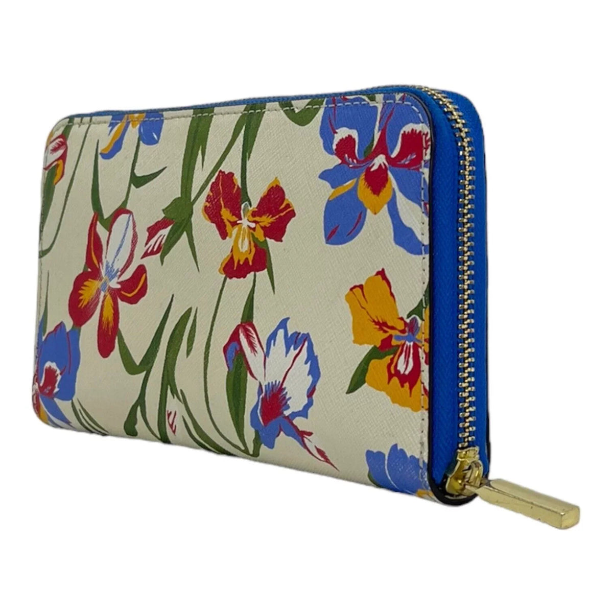 Wallet Multi Iris Tory Floral Burch New Flower Bag Continental in Zip Painted