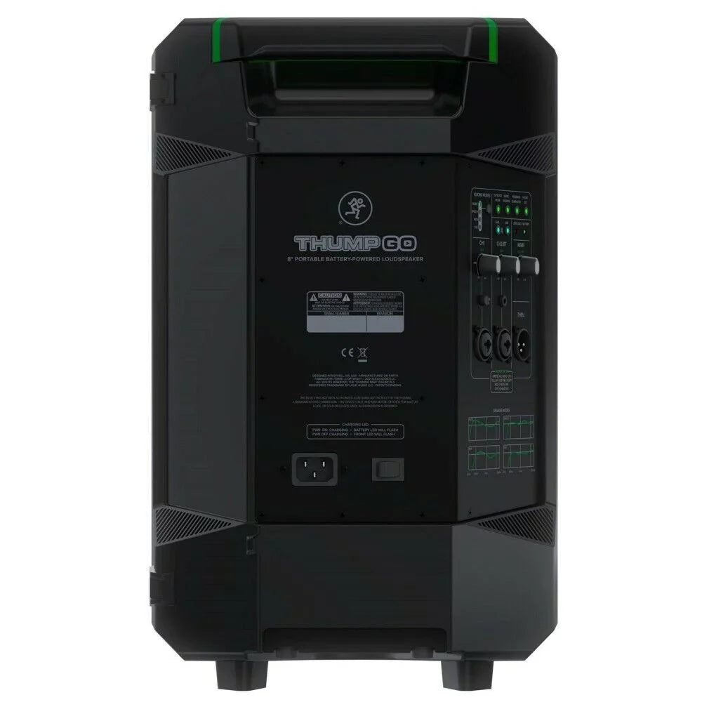Mackie 2 Speaker DJ 8" GO Thump Bluetooth Battery-Powered Rechargeable PA Portable