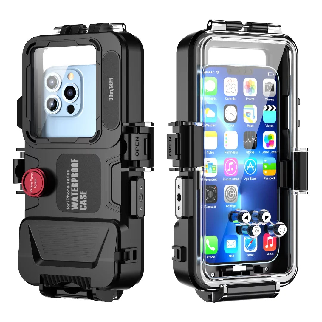 Underwater Pro 12 protection 30m] 13 Case Waterproof Universal full iPhone body Cover Max [98ft For / GREHOME Diving