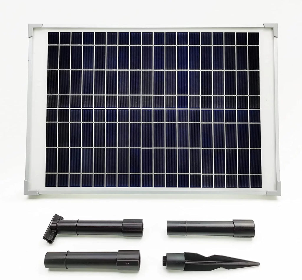 for (No Protection 25W Panel 370GpH Solar Pond, 25W KIT: Aquarium Pump Backup DC Pump with Fish Water and 18V Water Battery) Solar Fountain, Dry-Run
