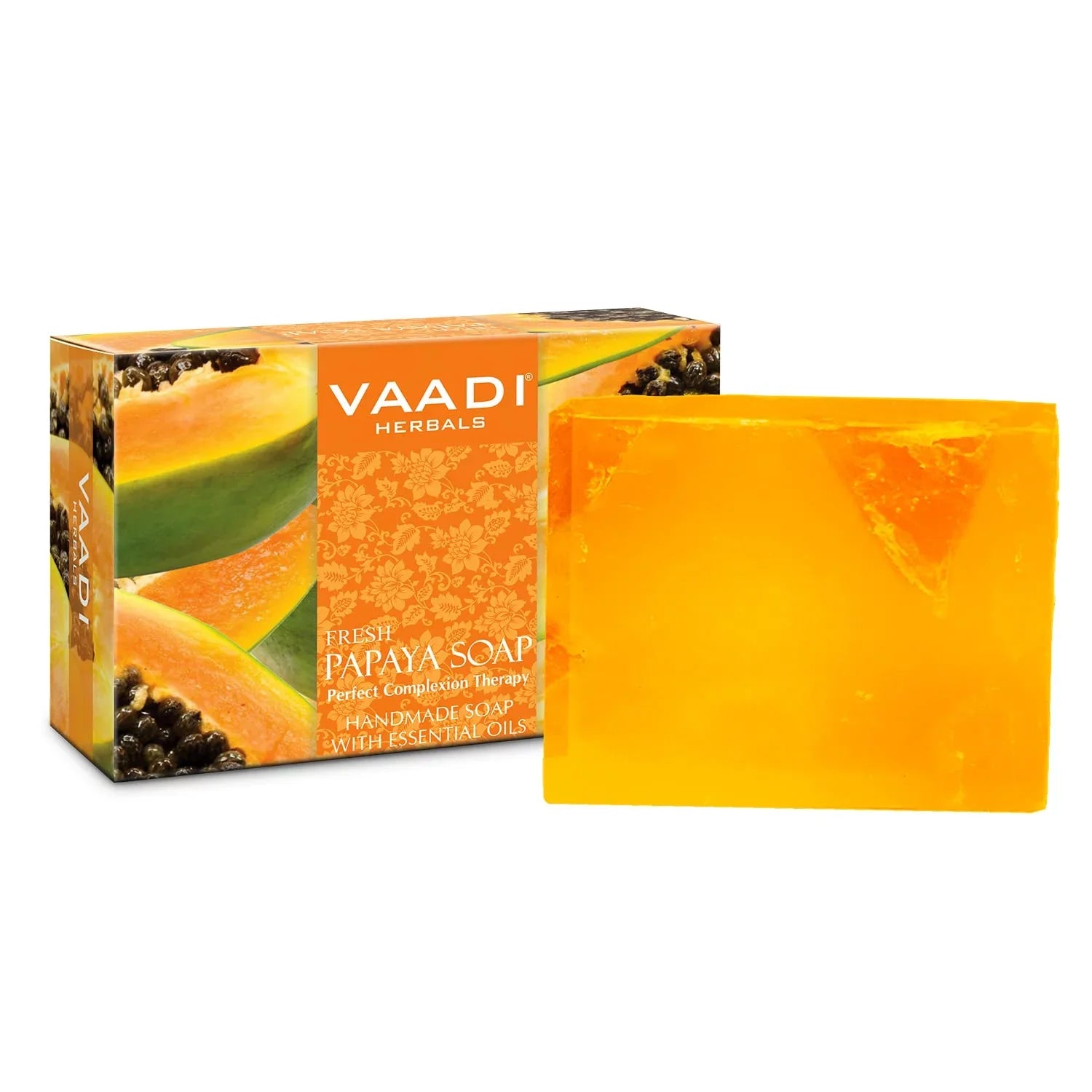 Herbals 75G Fresh Vaadi Soap, Papaya