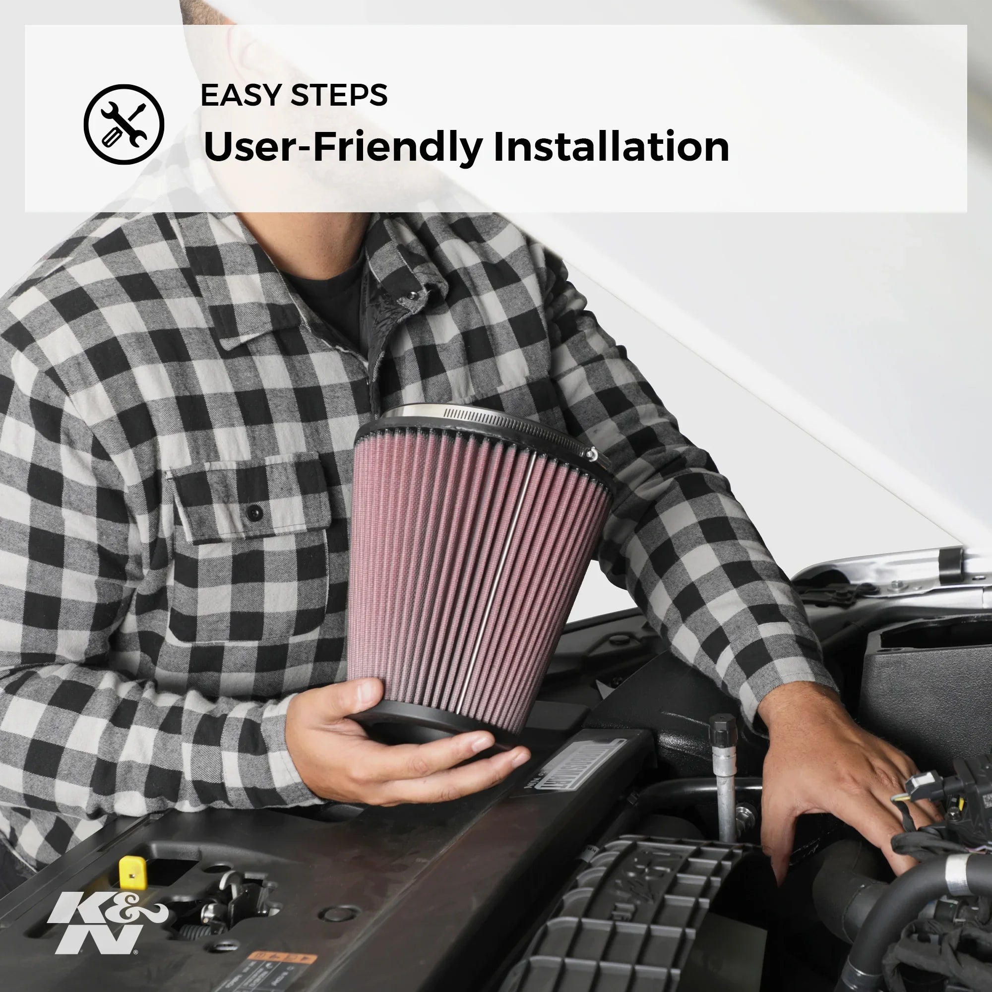 Heavy Performance, K&N Industrial Engine E-3692 Air Filter, Filter: Replacement Washable, High Duty: Premium,