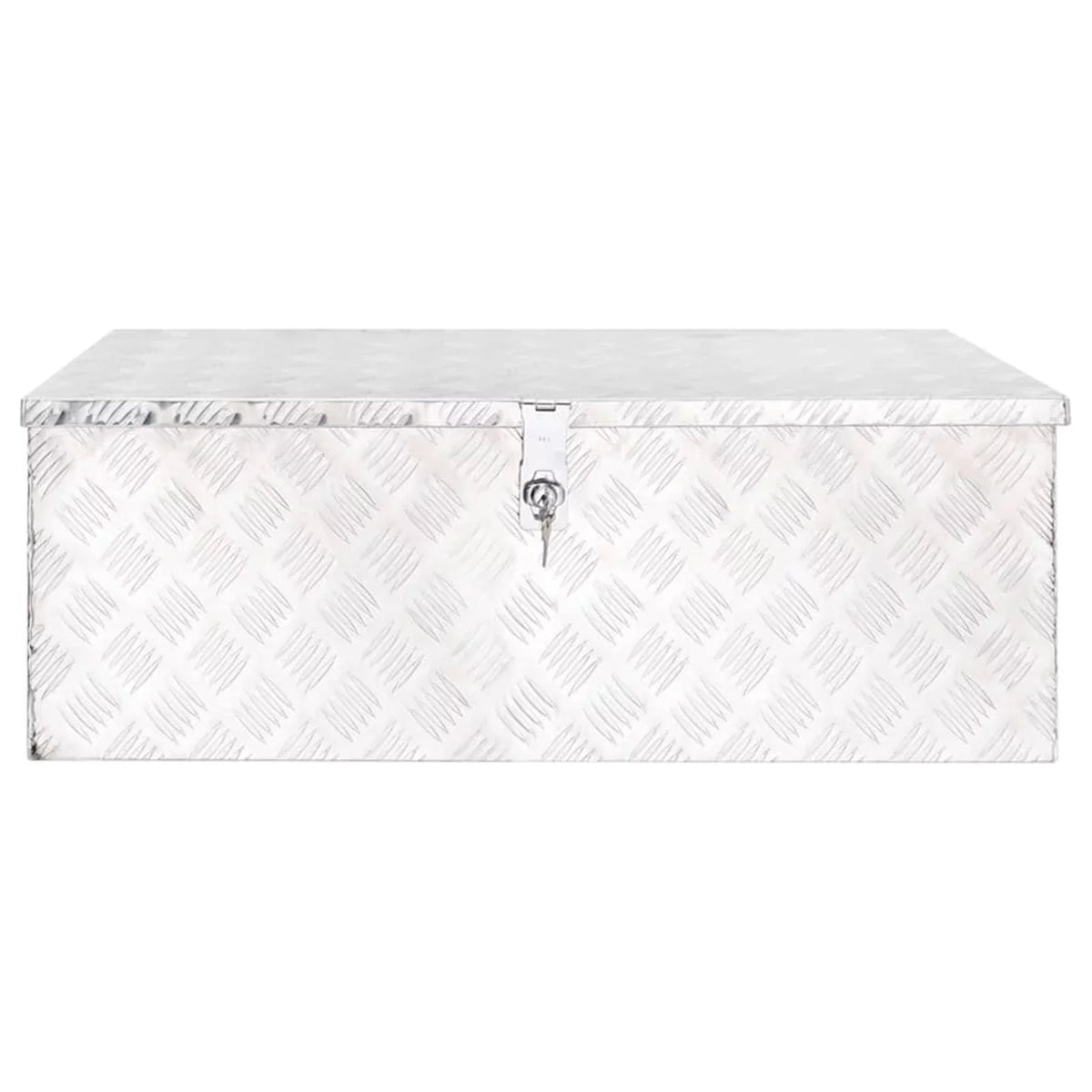 Storage Trailer Anself x Aluminum Camping Box Trip Toolbox Garage, Truck Case Inches 18.5 W Box Vehicle, x H) 35.4 13.2 for Organizer x Lockable (L Tool Underbody Silver x