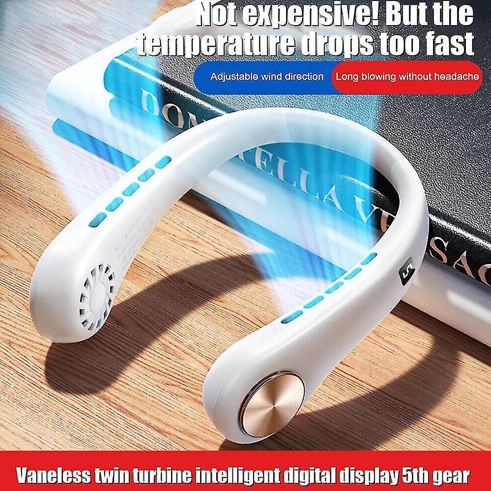 Rechargeable Cooling Bladeless Cooler Usb Neck Fan Neckband