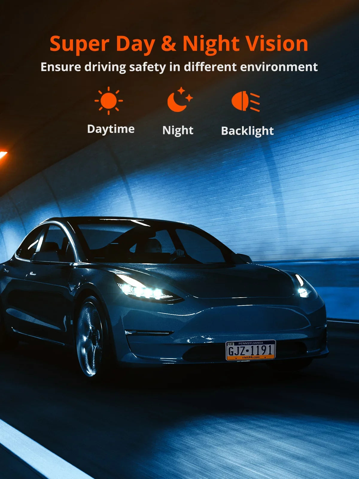 Night Rear Monitor, Version] and 256GB Dual Dash 4K D2 Front Car Supported[Upgraded Cam Pro - WiFi 4K for Parking Cam Camera and Kingslim Front Rear with Dash Dashboard Vision and with 1080P Cars,