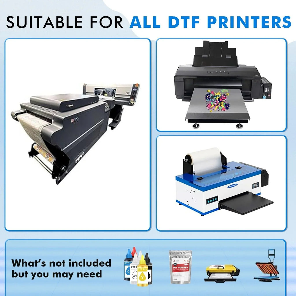 DTF DTF 328 Transfer, 13 13"x328' Transfer Sublimation Film for FT Film DTF A-SUB Heat X DTF Paper Roll in Roll