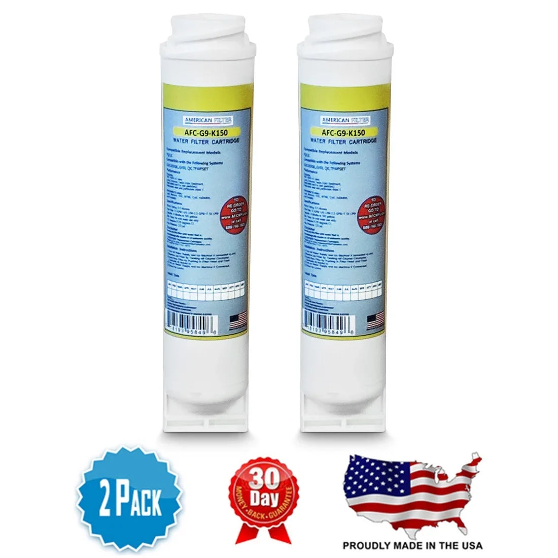 '- Water Filters 2 Filters Compatible GE® AFC in Brand , U.S.A. FQK1K - with , Made