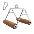 Non-Slip Natural Ymam.Light V Cable Handle Machine Handles Home Handles, Gym Pulldown D Tight Row Double Row Handle, Grip Attachment For Cork