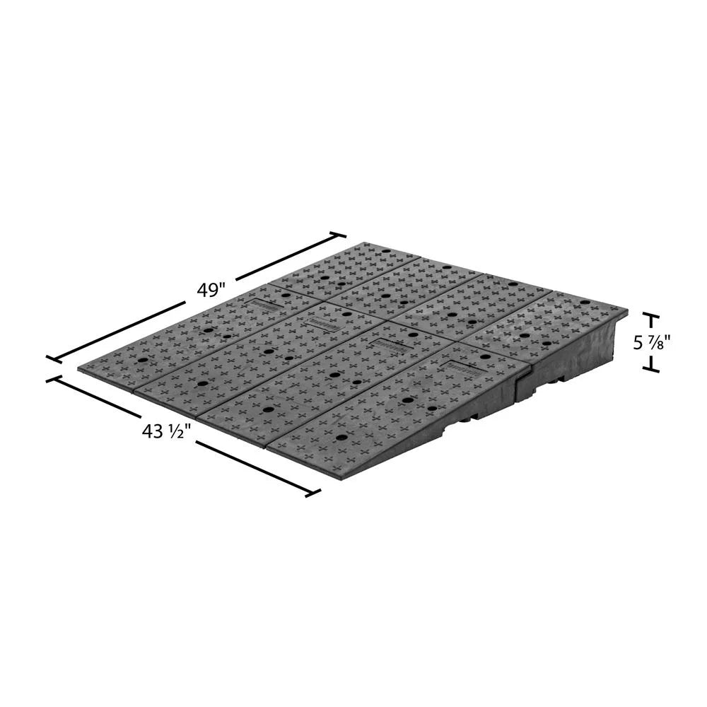 Rubber 20CR44911 Guardian - 49" 44" Shipping Wedge Full-Width x Container Ramps