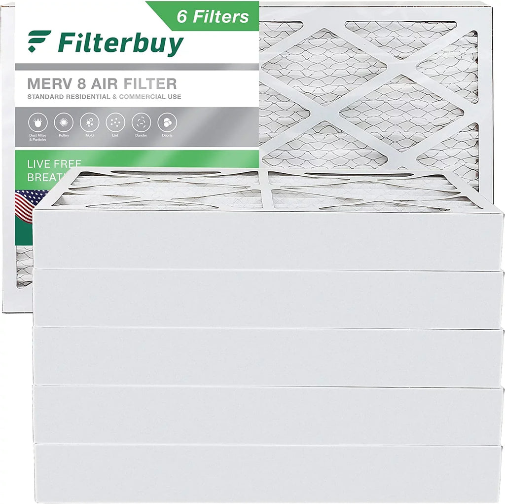16x24x4 Filters Filterbuy 8 Furnace Pleated Air (6-Pack) AC MERV HVAC