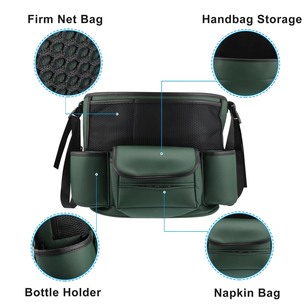 Multi Army Unique Purse 36x26x18cm Storage Seat Organizer Car Capacity for Backseat Pockets Car Bargains Green Large