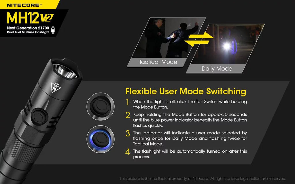 XP-L2 -1200 Nitecore NL2150HPi (Included) -21700 Combo: V2 V6 Flashlight + Battery 21700 5000mAh LED Battery Lumens CREE MH12