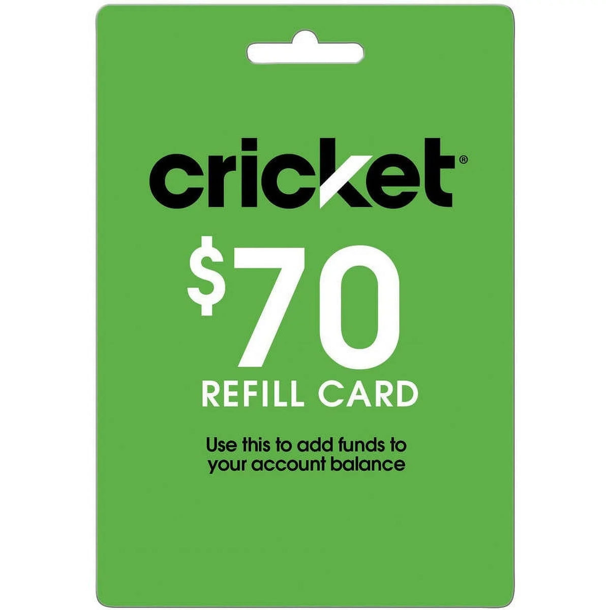 Cricket Wireless Top e-PIN Delivery) Up (Email $70