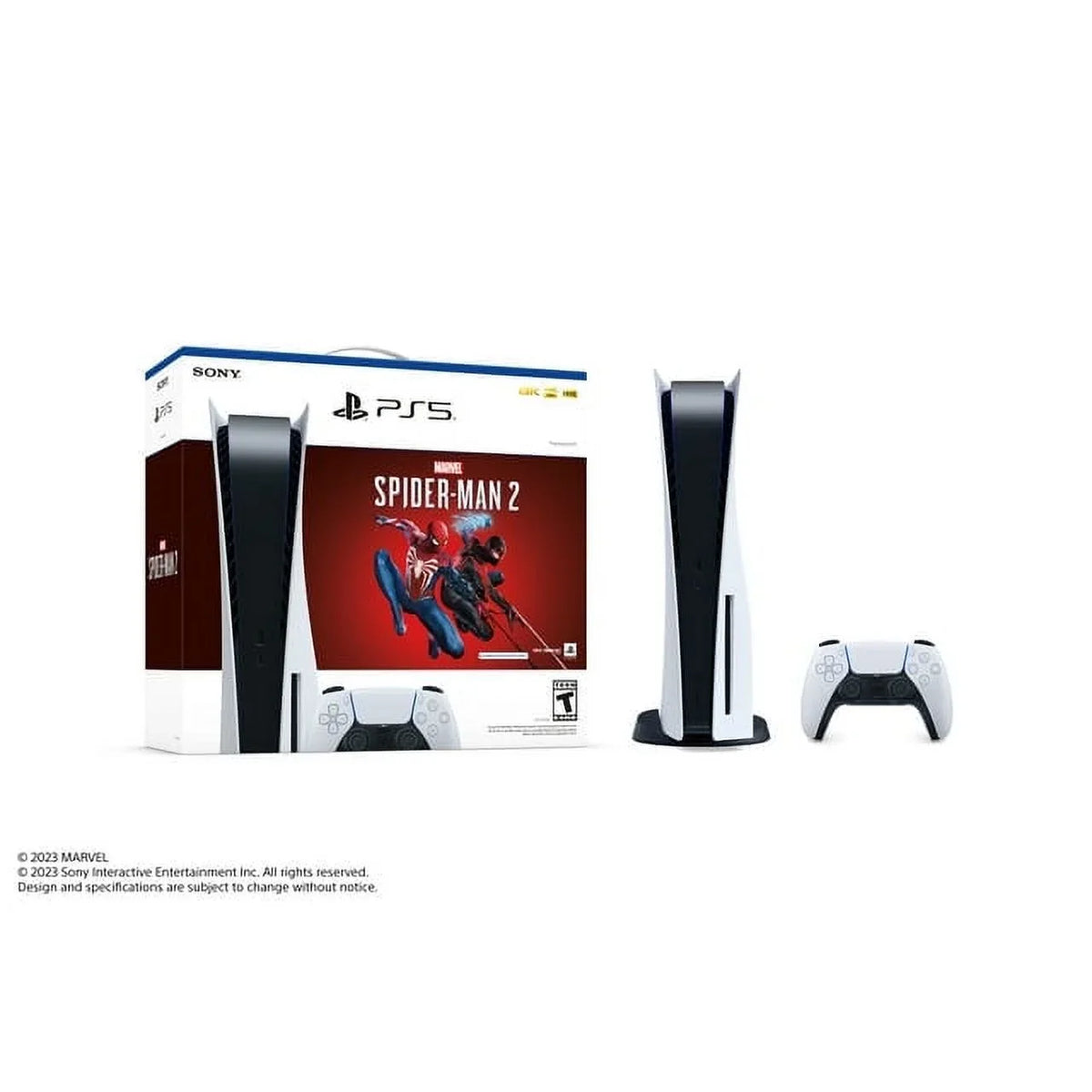 Bundle 2 Edition Sony PlayStation_PS5 Marvel’s Console(Disc) TEC with Spider-Man Gaming - White